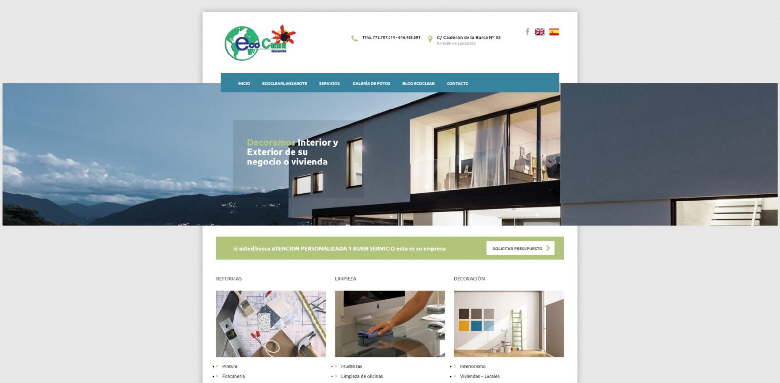 Diseño de páginas web en Lanzarote - Canarias
