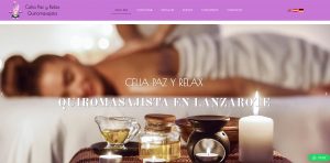 Celia paz y relax quiromasajista masmediacanarias diseño de paginas web en Lanzarote